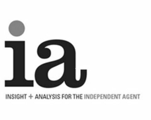 IA INSIGHT + ANALYSIS FOR THE INDEPENDENT AGENT Logo (USPTO, 02/25/2014)