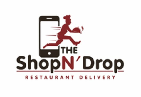 THE SHOP N' DROP RESTAURANT DELIVERY Logo (USPTO, 21.09.2015)