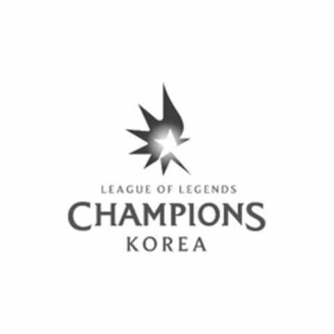 LEAGUE OF LEGENDS CHAMPIONS KOREA Logo (USPTO, 10/02/2015)