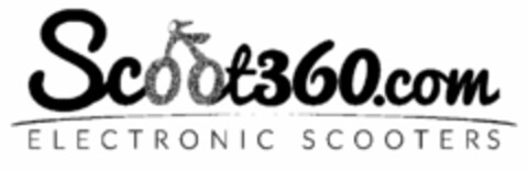 SCOOT360.COM ELECTRONIC SCOOTERS Logo (USPTO, 22.06.2016)