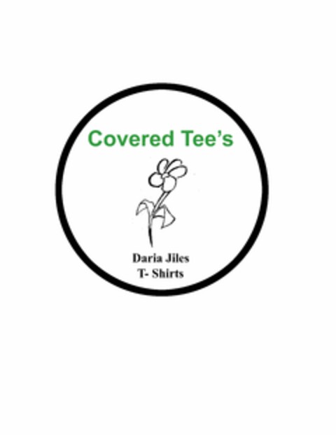 COVERED TEE'S DARIA JILES T-SHIRTS Logo (USPTO, 24.08.2016)