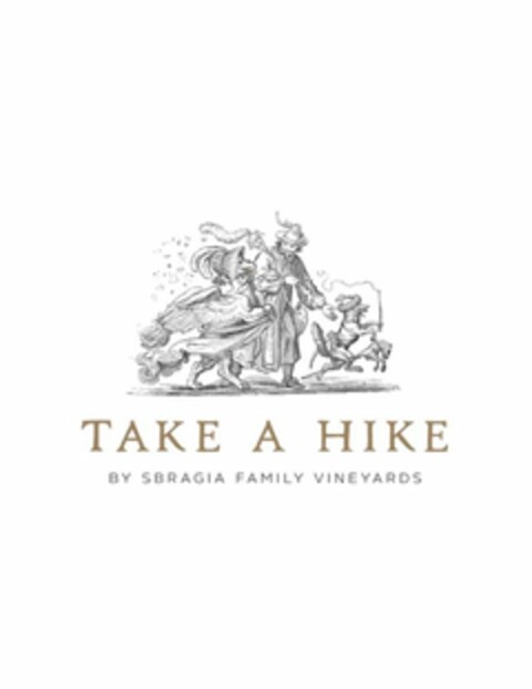 TAKE A HIKE BY SBRAGIA FAMILY VINEYARDS Logo (USPTO, 02/08/2018)