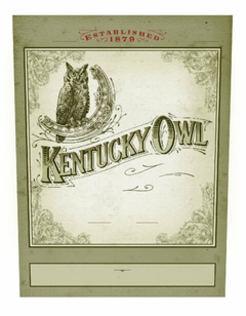 ESTABLISHED 1879 KENTUCKY OWL Logo (USPTO, 09/25/2018)
