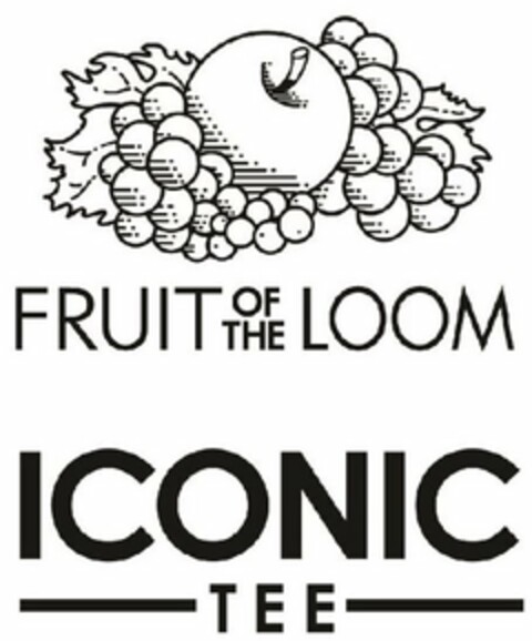 FRUIT OF THE LOOM ICONIC TEE Logo (USPTO, 04/26/2019)