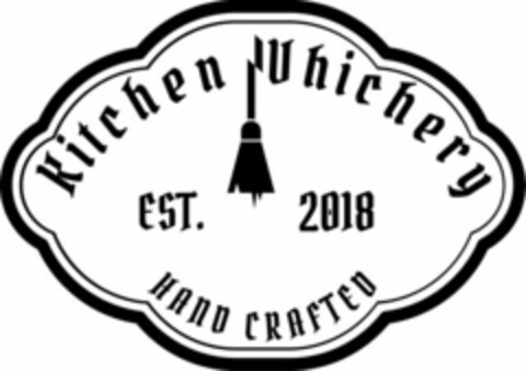 KITCHEN WHICHERY EST 2018 HAND CRAFTED Logo (USPTO, 05/18/2020)