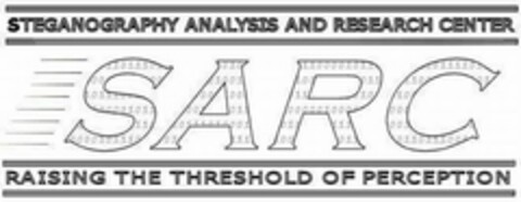 STEGANOGRAPHY ANALYSIS AND RESEARCH CENTER SARC RAISING THE THRESHOLD OF PERCEPTION 01 Logo (USPTO, 27.01.2010)