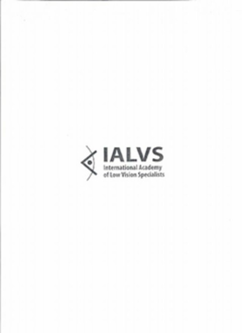 IALVS INTERNATIONAL ACADEMY OF LOW VISION SPECIALISTS Logo (USPTO, 09/13/2010)