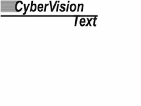 CYBERVISION TEXT Logo (USPTO, 10/27/2010)