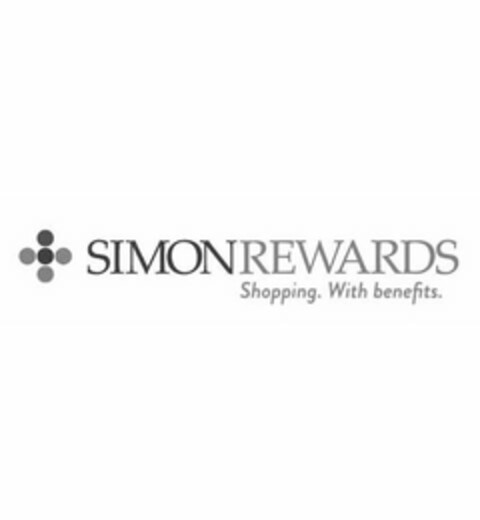 SIMON REWARDS SHOPPING. WITH BENEFITS. Logo (USPTO, 11/08/2012)