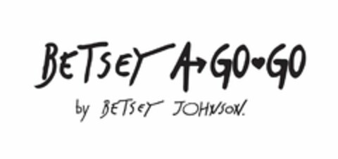 BETSEY JOHNSON A GO GO BY BETSEY JOHNSON. Logo (USPTO, 01/08/2013)