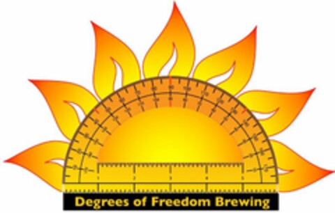 DEGREES OF FREEDOM BREWING Logo (USPTO, 04/25/2013)