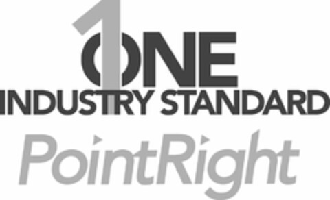 1 ONE INDUSTRY STANDARD POINTRIGHT Logo (USPTO, 07.05.2014)