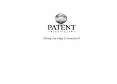 PATENT -·SERVICES-· GIVING THE EDGE TO INVENTORS! Logo (USPTO, 24.02.2015)