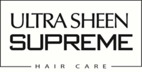 ULTRA SHEEN SUPREME HAIR CARE Logo (USPTO, 26.03.2015)