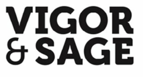 VIGOR & SAGE Logo (USPTO, 01/22/2016)