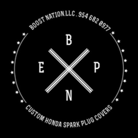 BOOST NATION. LLC. 9546820977 CUSTOM HONDA SPARK PLUG COVERS BNEP Logo (USPTO, 11.07.2017)