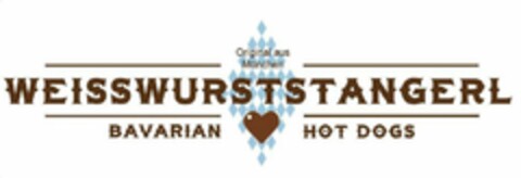 ORIGINAL AUS MÜNCHEN WEISSWURSTSTANGERLBAVARIAN HOT DOGS Logo (USPTO, 21.07.2017)