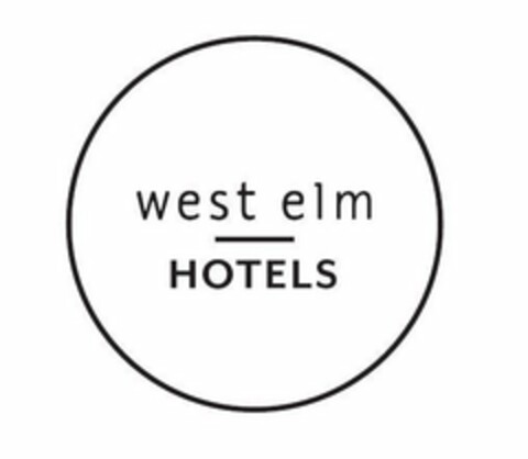 WEST ELM HOTELS Logo (USPTO, 07.08.2017)