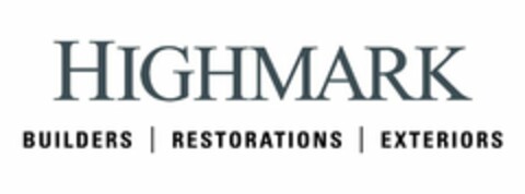 HIGHMARK BUILDERS | RESTORATIONS | EXTERIORS Logo (USPTO, 04/16/2019)