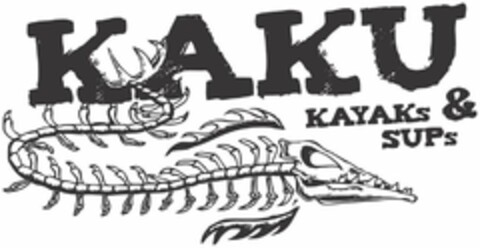 KAKU KAYAKS & SUPS Logo (USPTO, 06/25/2019)