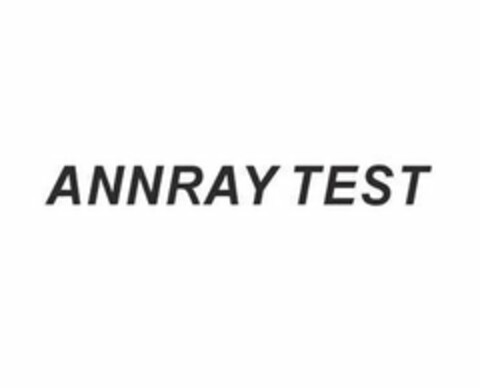ANNRAY TEST Logo (USPTO, 09.07.2019)