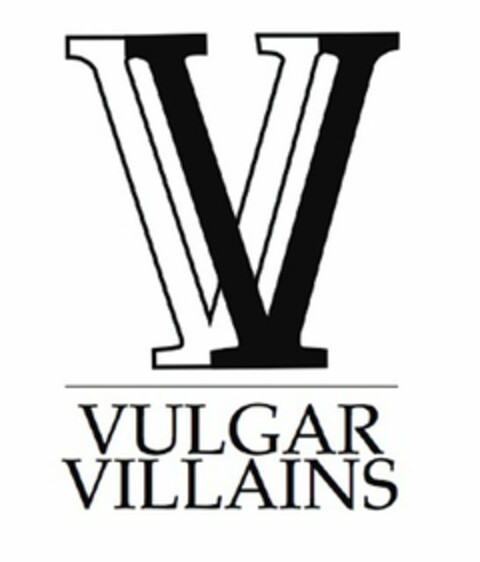 VV VULGAR VILLAINS Logo (USPTO, 09/09/2010)