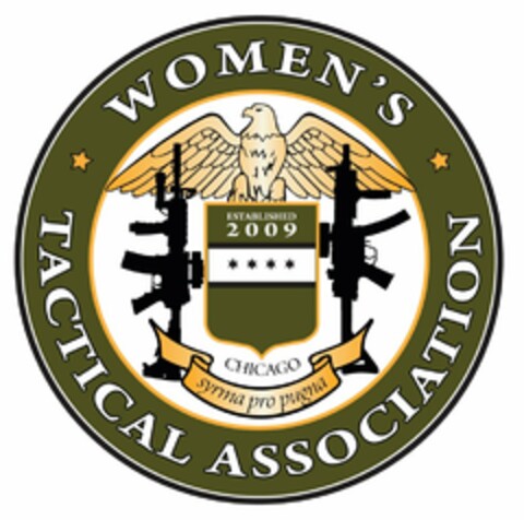 WOMEN'S TACTICAL ASSOCIATION SYRMA PRO PUGNA ESTABLISHED 2009 CHICAGO Logo (USPTO, 11/24/2010)