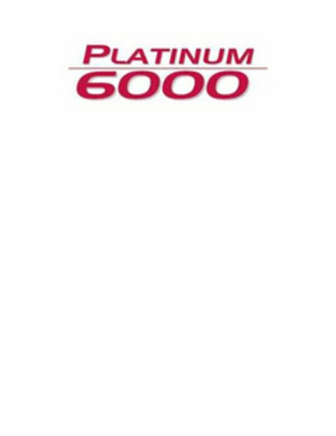 PLATINUM 6000 Logo (USPTO, 29.11.2010)