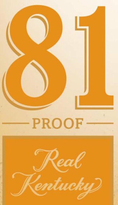 81 PROOF REAL KENTUCKY Logo (USPTO, 05/16/2011)