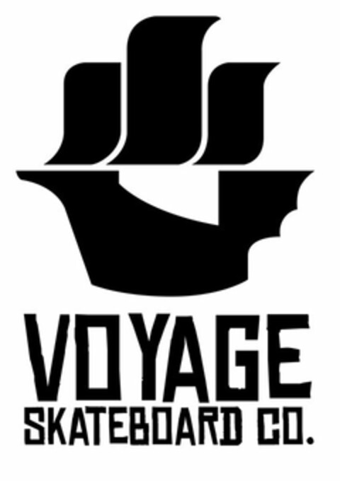 VOYAGE SKATEBOARD CO. Logo (USPTO, 02.11.2011)