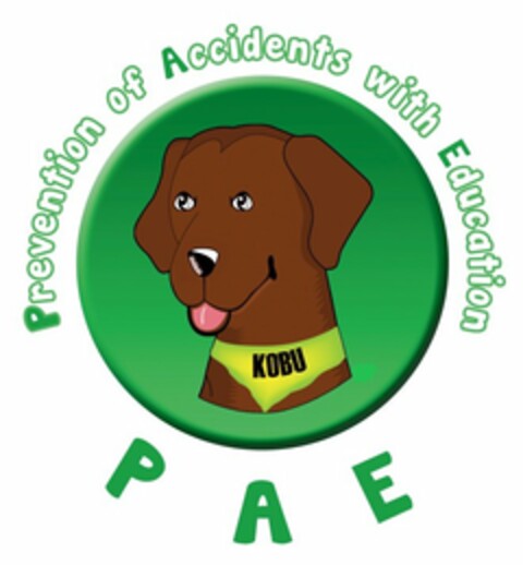 PREVENTION OF ACCIDENTS WITH EDUCATION KOBU P A E Logo (USPTO, 24.07.2012)