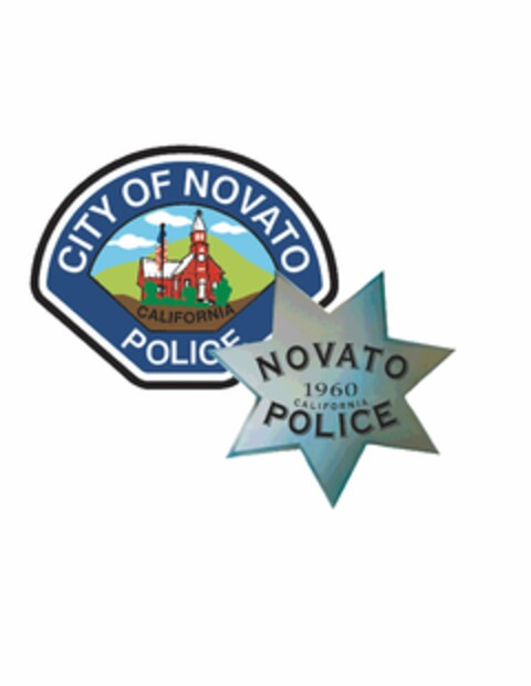 CITY OF NOVATO POLICE NOVATO 1960 CALIFORNIA POLICE Logo (USPTO, 13.03.2013)