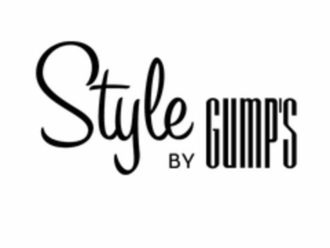 STYLE BY GUMPS Logo (USPTO, 06/26/2014)