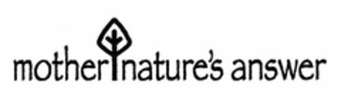 MOTHER NATURE'S ANSWER Logo (USPTO, 12.12.2014)