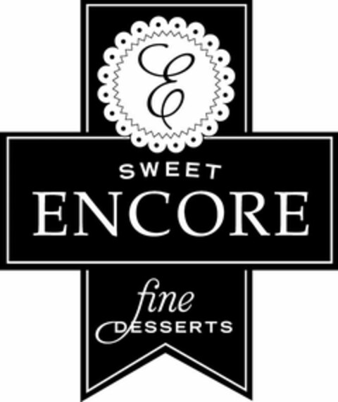 E SWEET ENCORE FINE DESSERTS Logo (USPTO, 05/20/2015)