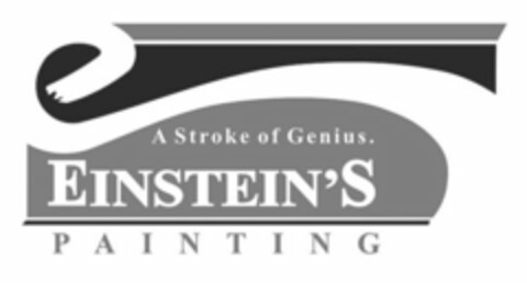 E A STROKE OF GENIUS. EINSTEIN'S PAINTING Logo (USPTO, 07/08/2015)