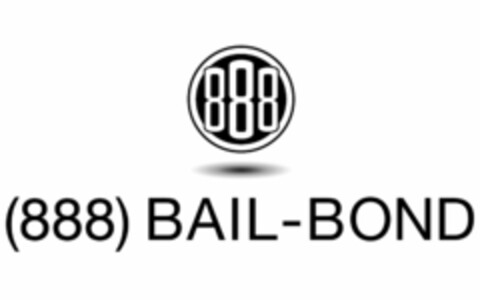 888 (888) BAIL-BOND Logo (USPTO, 08/25/2015)