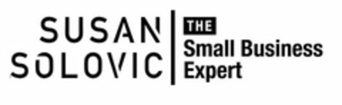 SUSAN SOLOVIC THE SMALL BUSINESS EXPERT Logo (USPTO, 01/14/2016)