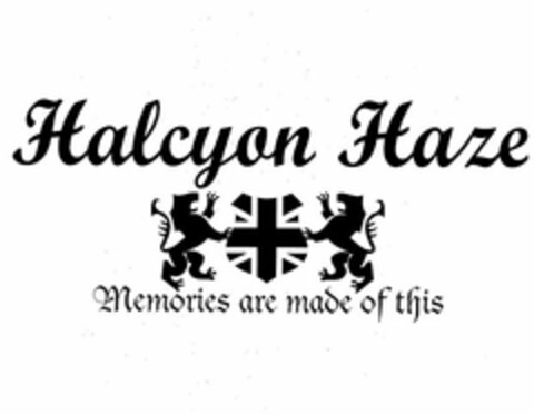 HALCYON HAZE MEMORIES ARE MADE OF THIS Logo (USPTO, 29.03.2016)