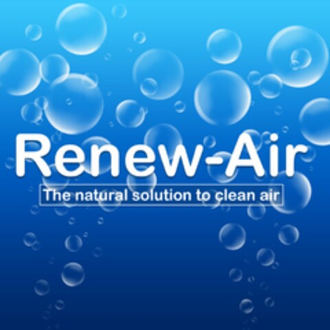 RENEW-AIR THE NATURAL SOLUTION TO CLEANAIR Logo (USPTO, 29.10.2016)