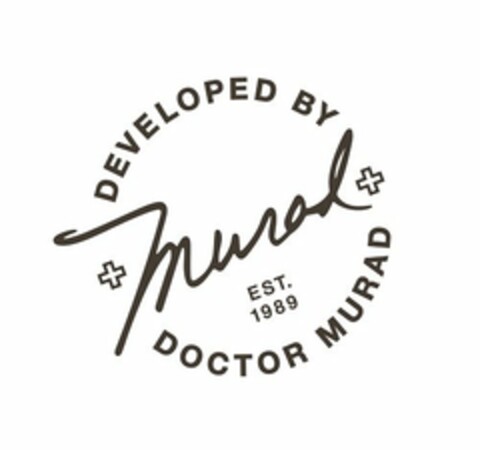 MURAD DEVELOPED BY DOCTOR MURAD EST. 1989 Logo (USPTO, 07.02.2017)
