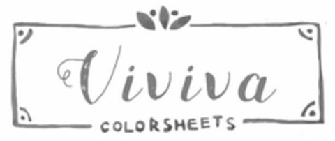 VIVIVA COLORSHEETS Logo (USPTO, 25.07.2017)