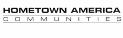 HOMETOWN AMERICA COMMUNITIES Logo (USPTO, 26.07.2017)