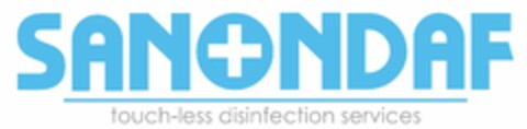 SANONDAF TOUCH-LESS DISINFECTION SERVICES Logo (USPTO, 15.11.2017)