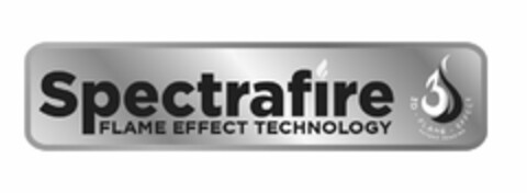 SPECTRAFIRE FLAME EFFECT TECHNOLOGY 3D 3D · FLAME · EFFECT PATENT PENDING Logo (USPTO, 11.04.2018)