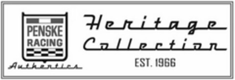 PENSKE RACING AUTHENTICS HERITAGE COLLECTION EST. 1966 Logo (USPTO, 15.05.2018)