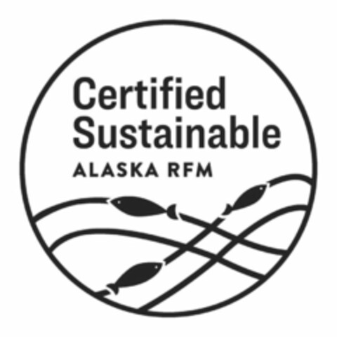 CERTIFIED SUSTAINABLE ALASKA RFM Logo (USPTO, 08/01/2019)