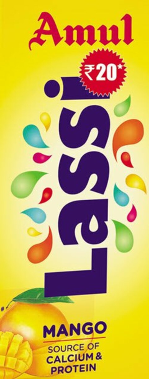 AMUL LASSI MANGO Logo (USPTO, 17.01.2020)