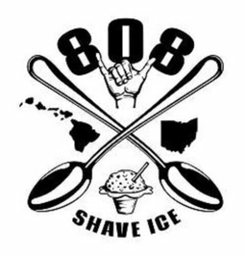 SHAVE ICE 808 Logo (USPTO, 02/13/2020)