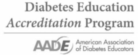 DIABETES EDUCATION ACCREDITATION PROGRAM AADE AMERICAN ASSOCIATION OF DIABETES EDUCATORS Logo (USPTO, 03/20/2009)